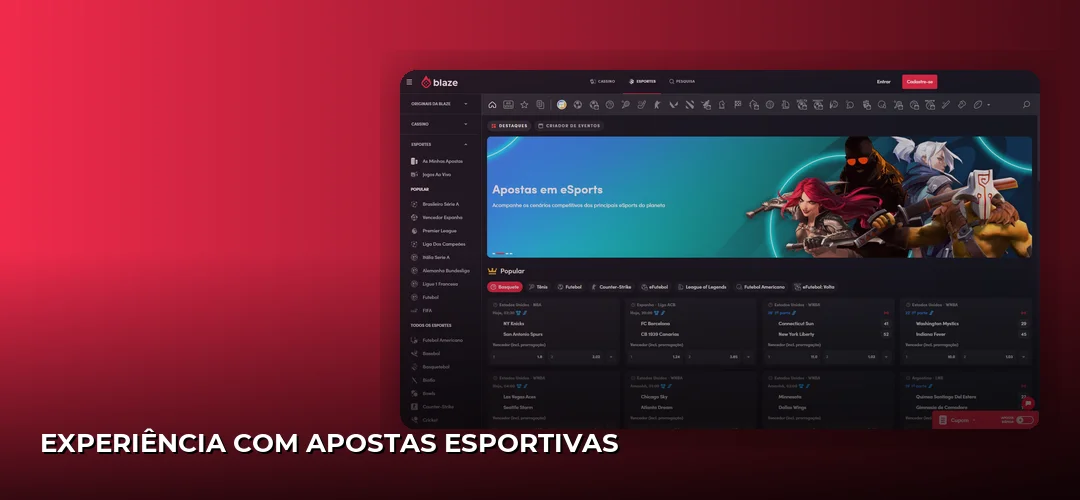 Experiência com Apostas Esportivas